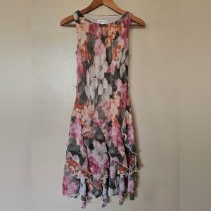 Fairycore Floral Lined Dress Size 4 Cottagecore Woodland Forest Fairy Ethereal
